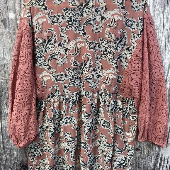 Suzanne Betro Boho Shirt Lace Large - Picture 2 of 4